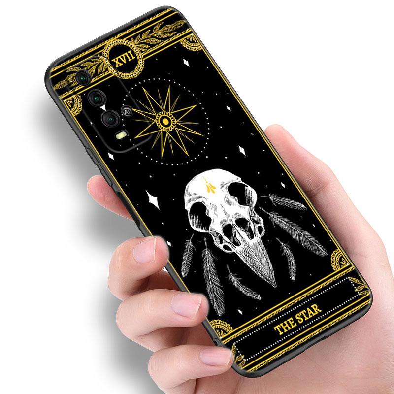 Etui na telefon Tarot Witches Moon Dla Xiaomi Redmi Note 5 6 9T K20 K40 K50 Pro 7A 8A 9A 9C 9i 10A 10C A1 S2 Miękkie TPU Czarne Etui