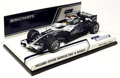 Minichamps DP Williams Toyota Show Car 2008 Rosberg Finished Product 1/43 AT&T