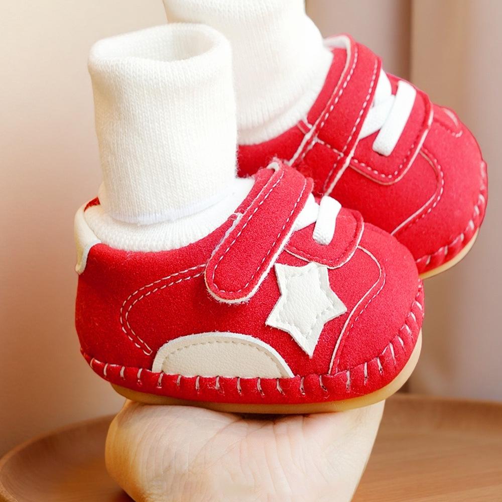 Infant Non-Slip Fleece Lined Soft Sole Winter Shoes for Beginners (0-1 Year)