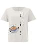 Women's Fashion Book Letter Pattern Print Round Neck Short Sleeve T-shirt Casual Cotton Linen Graphic Shirt Leisure Loose Summer Blouse Tops
