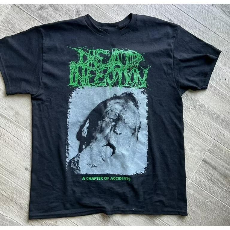Dead Infection Band A Chapter Of Accidents Black Cotton T Shirt  Unisex T-Shirt XXXL
