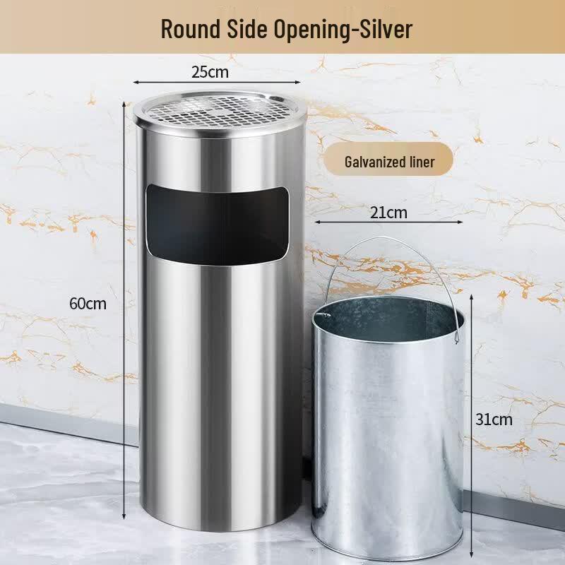 Stainless Steel Outdoor Ashtray Bin