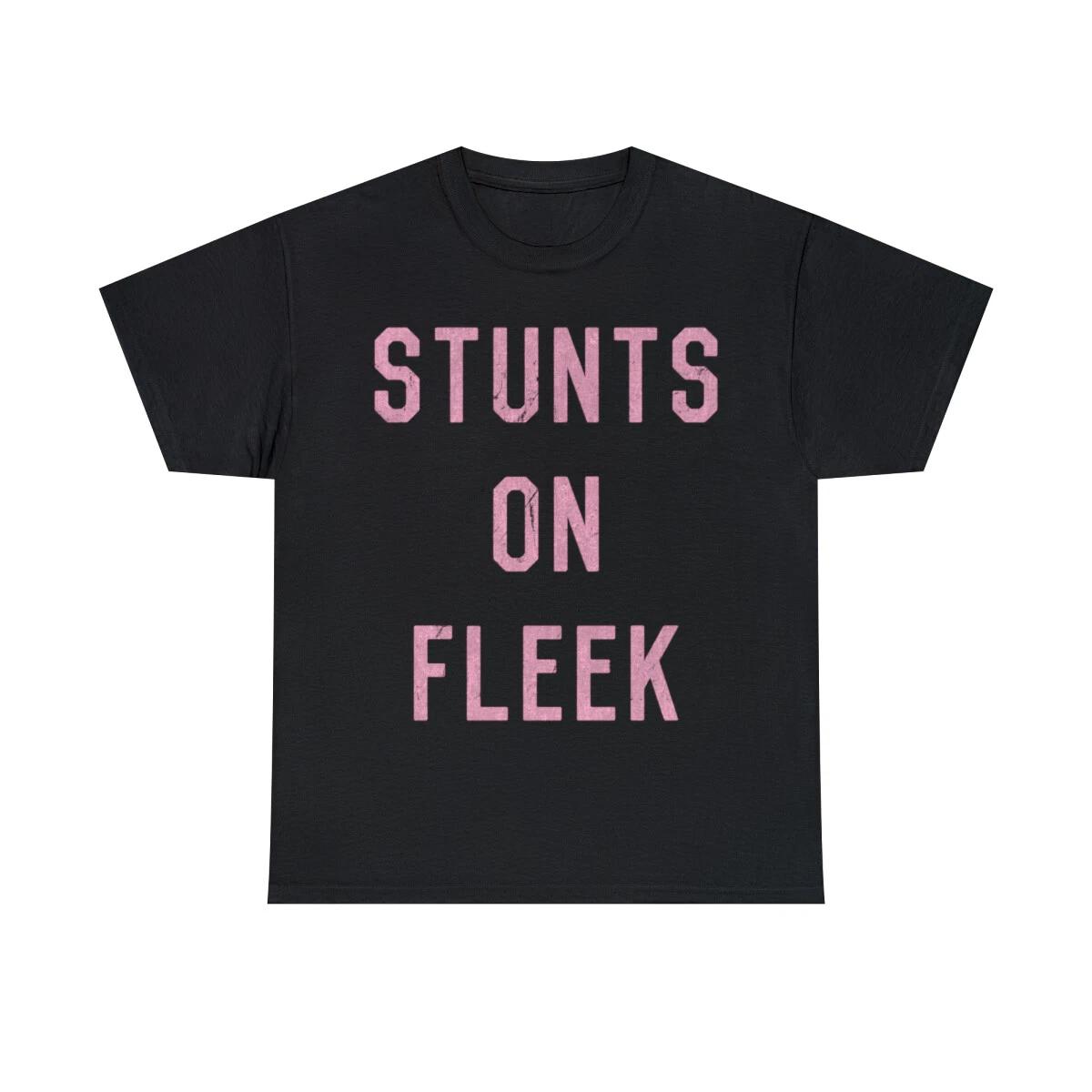 Stunts On Fleek Cheer Cheerleading Graphic Tee Shirt, S-5XL M
