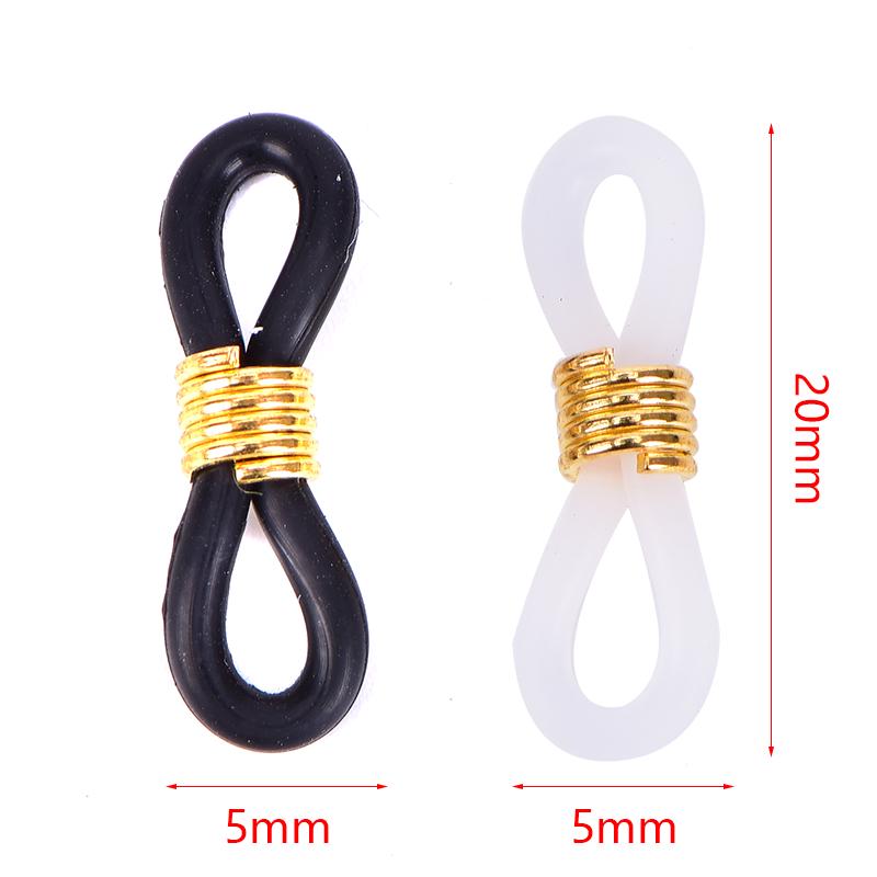 20Pcs Eye Glasses/Spectacle Chain Strap Holder Rubber Loop End Findings Diy