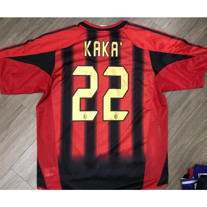 Vintage jersey 0607AC Milan No. 22 Kaka national team Brazil France Portugal short-sleeved home and away jersey