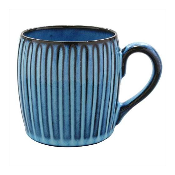 HAMATO Hasami ware Rizaemon kiln BLUE carving mug 320ml