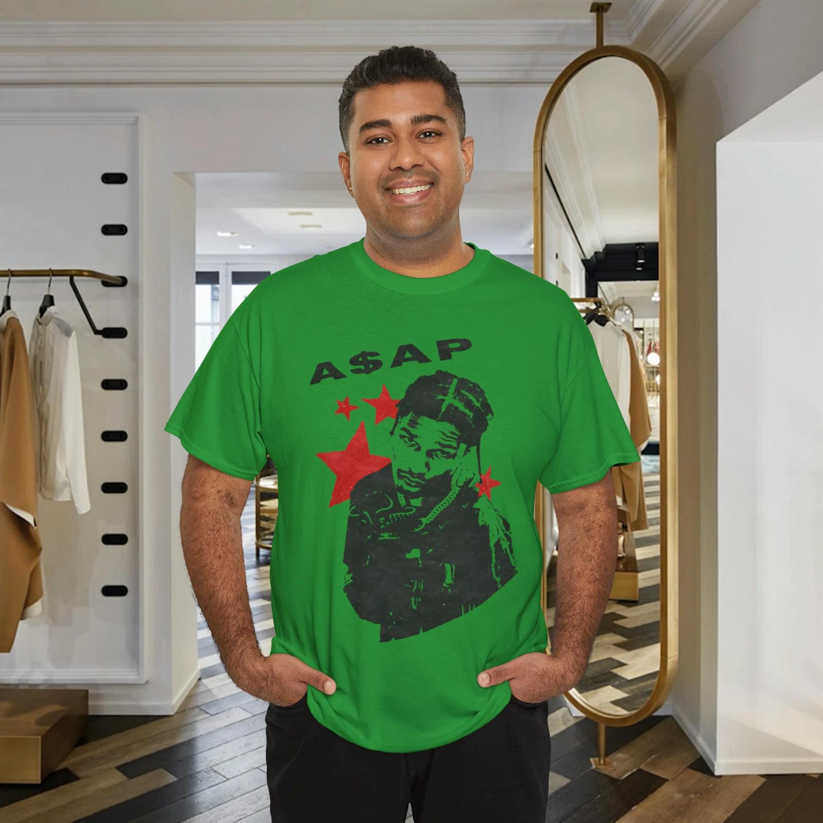 Urban Rapper Portrait T-Shirt Vintage Hip Hop Streetwear Graphic Tee L