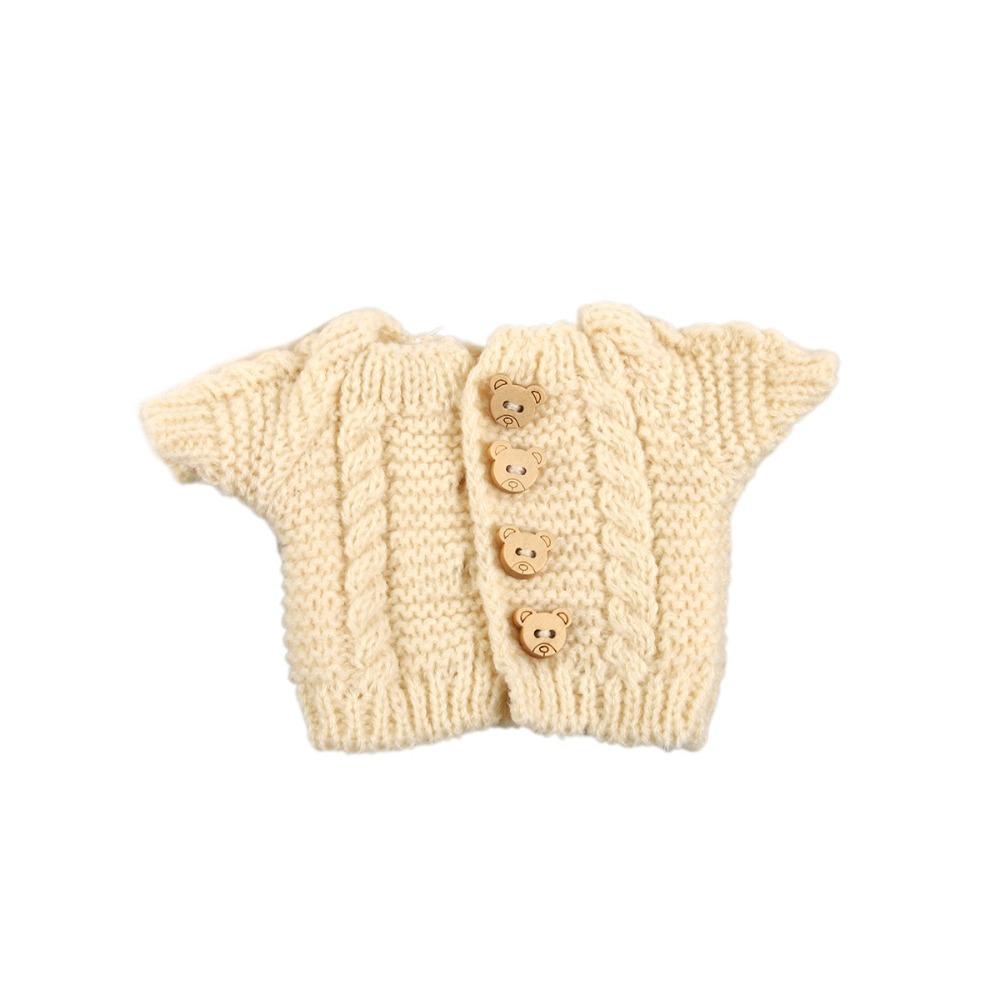 DIY Mini Strickpullover 20cm Puppe Puppe Anzieh mehrere Stile Puppe Pullover Baumwolle Puppe