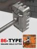 1PC 86-Type Square Hole Cutter for Electrical Box 86-type Square Socket Puncher for Water & Electricity Installation Hand Tools