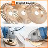Xiaomi Woodworking Grinding Thorn Disc 3Pcs Angle Grinder Polishing Disc Flat Disc Polishing Wheel Wood Tea Plate Root Carving Tool