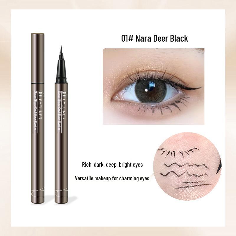 XiXi Smooth Thin Eyeliner Pen with Precise Tip for Daily Deep Eye Makeup - Enhances Your Beauty Aura