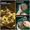 20M Length Camping Lights String 2 in 1 Design Storable Design Hanging Tent Light 5 Modes USB Rechargeable