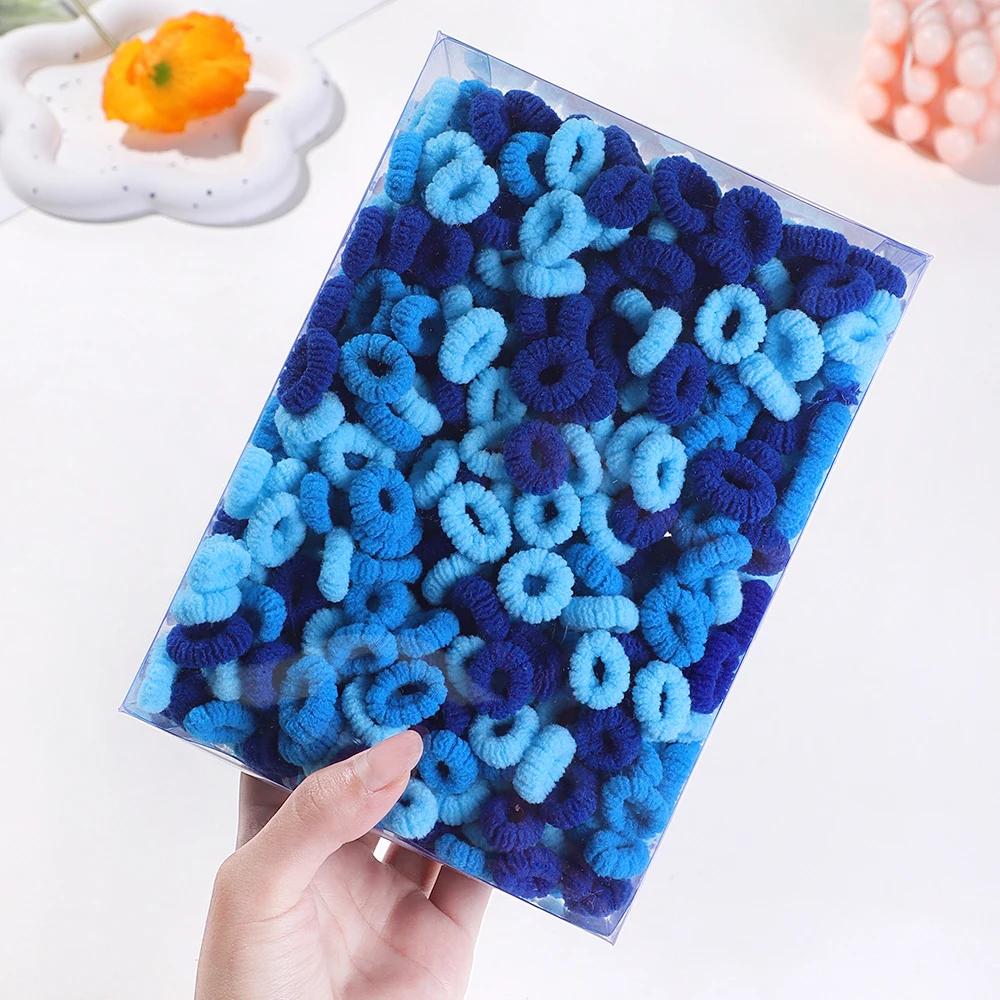 50/100PCS Kids Colorful Hair Rubber Band Elastic Hairband Wave Scrunchie for Baby Girls Hair Accessories Cute Head Rope