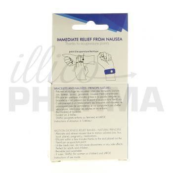Pharmavoyage Paire de Bracelets Anti-nausées Bleu Taille L