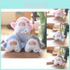 Ultra-soft Short Plush Shark Keychain Charming Ocean Animal Doll Bag Accessory