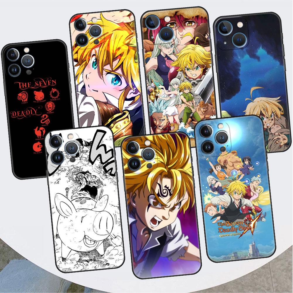 The Seven Deadly Sins Phone Case For iPhone 11 13 Pro Max 12 Mini 7 8 Plus SE 2020 X XS 6 6S 5 5S Soft Funda Silicone Back Cover
