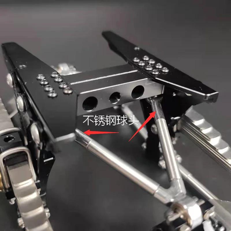 Metal Rear Spring Shock-absorbing Kit for 1/14 RC Truck Tamiya SCANIA 770S R620 VOLVO Arocs MAN TGX Car Accessories