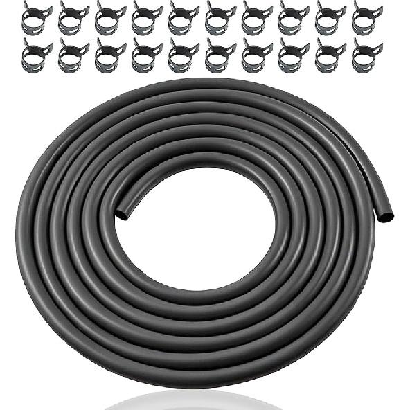 10 Feet 3/16 Inch ID Fuel Line Hose Compatible With Honda Champion Predator Briggs & Stratton Kohler Kawasaki Small Engine Generator Kart Minibike