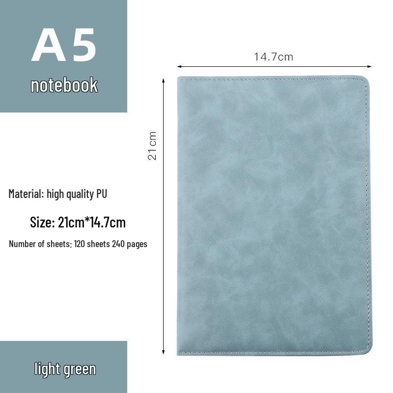 Color-Changing PU Business Notebook: Custom A5/B5 Notepad with Printable Logo for Meeting Minutes.