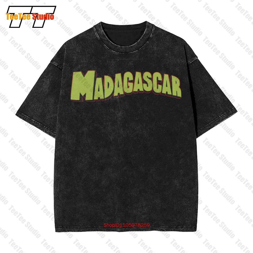 Madagascar Logo Movie Alex Julien Melman Vintage Oversized TShirt TFS S