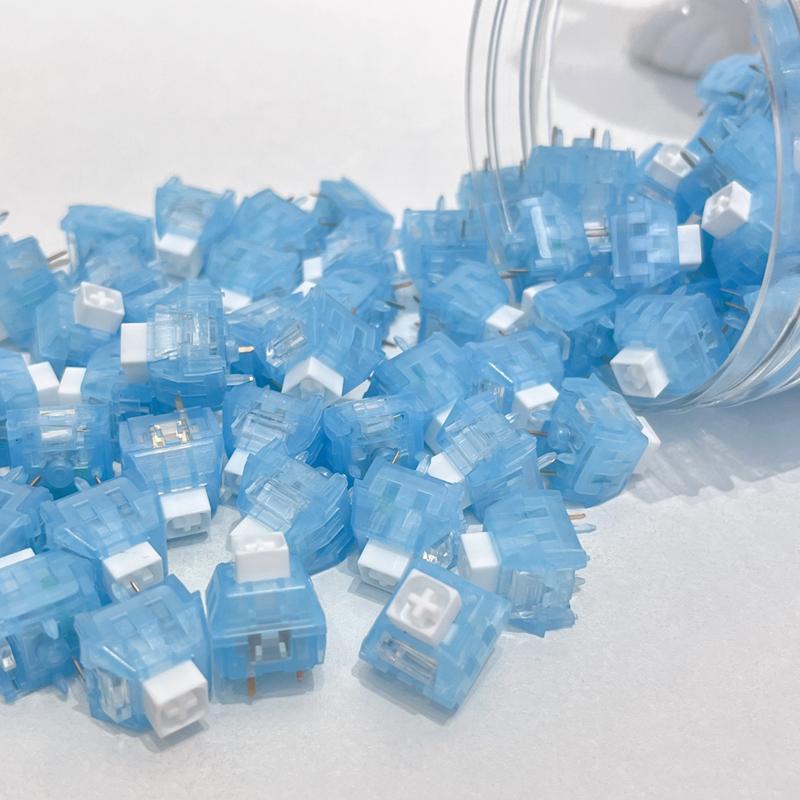 Kailh Arctic Fox Box Switch Computer Mechanical Gaming Keyboard 5 Pins Tactile Clicky Switches Hot Swap RGB SMD for VGN Kit