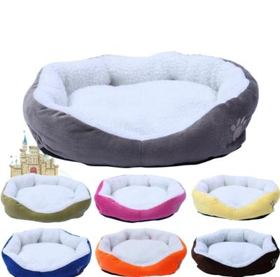 Maison pour Chat en Polaire Douce Lit d'Hiver pour Chien Tapis pour Chiots Lit Chaud pour Animal de Compagnie P Pour Petit Animal