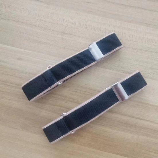 1 pár unisexový pásek na ruku Nastavitelná šířka 2 cm Pevný kontrastní pásek na nohy Elastická košile Držák rukávu Manžety na paži Pásky na párty Denní oblečení Příslušenství