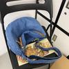 Women's Vintage Denim Hobo Bag Zipper Crossbody Bag All-Match Bag For School Work