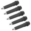 5pcs Alpenstocks Accessory Tungsten Manganese Steel Rod Tip Spare Foot Cover Black