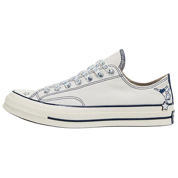 Converse Chuck Taylor Versatile Comfortable Low Top Canvas Shoes Unisex Sneakers White Blue A15788C