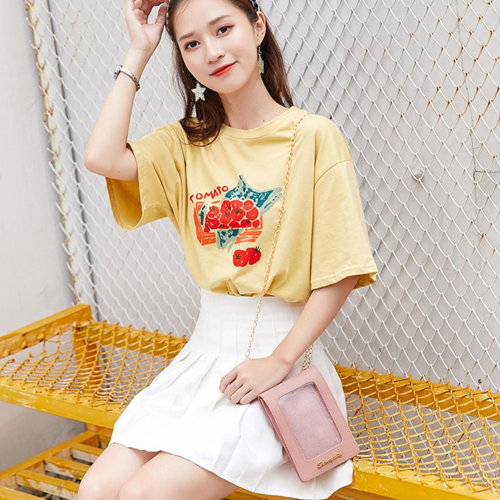 Mini Mobile Phone Bag With Back Side Clear Touching Screen Leather Bag