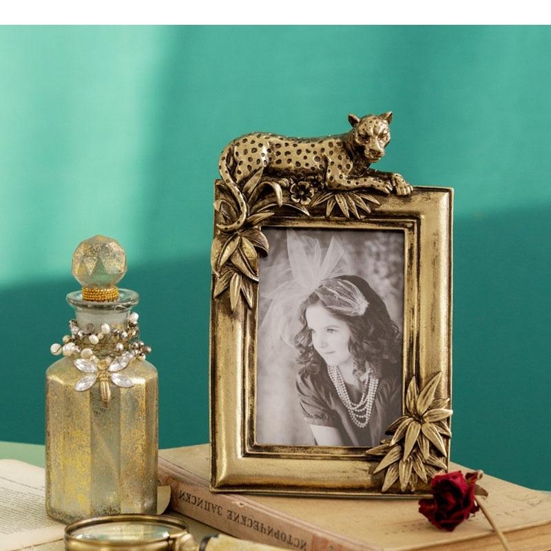 6/7 Inch Gold Plated Photo Frame High Quality Pictures Frames Figures Portrait Framed Art Modern Decor Wedding Anniversary Gifts