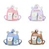 Cute Bunny Toddler School Backpack With Oxford Fabric For Girls And Boys
