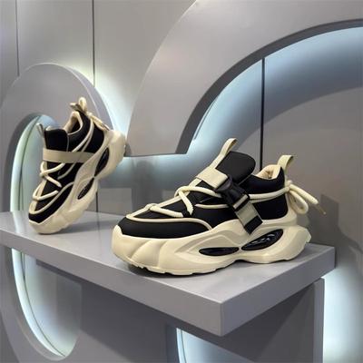 2025 New Fashionable Men's Sneakers Trendy Soft Soled Comfortable Casual Shoes Thick Soled Increased Breathable Running Shoes