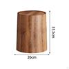 Trash Can Household Bin Modern Reusable Waste Wood Grain Basket for