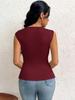 Women's European & American Style Elegant One-Shoulder Slim T-Shirt - Spring/Summer 2026 Collection