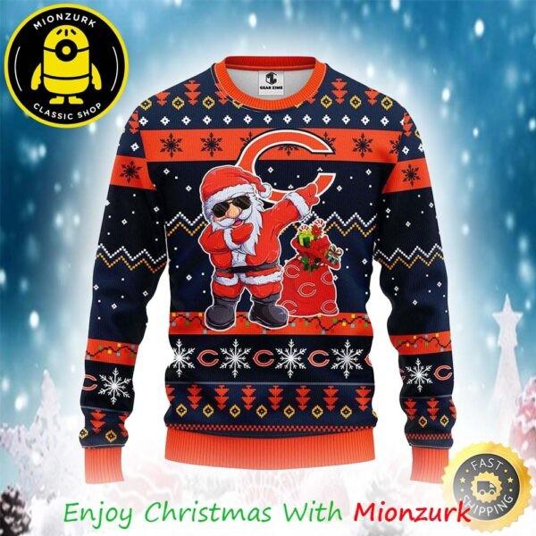 Chicago Bears NFL Santa Claus Xmas 2025 Ugly Christmas Sweater Unisex T-Shirt XXL