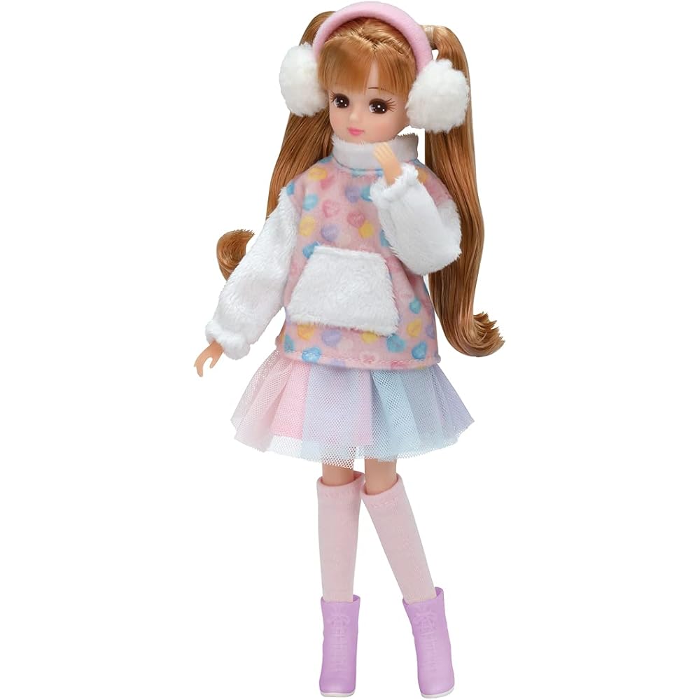 Licca-chan Dress LW-16 Fluffy Girly Outfit 3-Piece Set