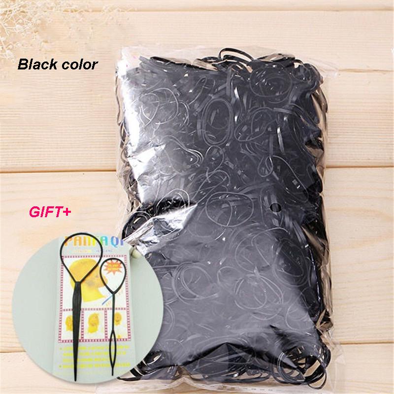 800 Pezzi/Confezione Elastico Corda per Coda di Cavallo Accessori per Capelli per Ragazze Elastico in Gomma per Capelli