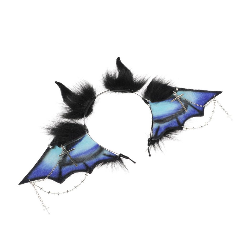 Party Hairhoop Plush Bat Wing Beast Hairband Animal Theme Headband Costume Hairhoop Women Festival Animation Headpiece
