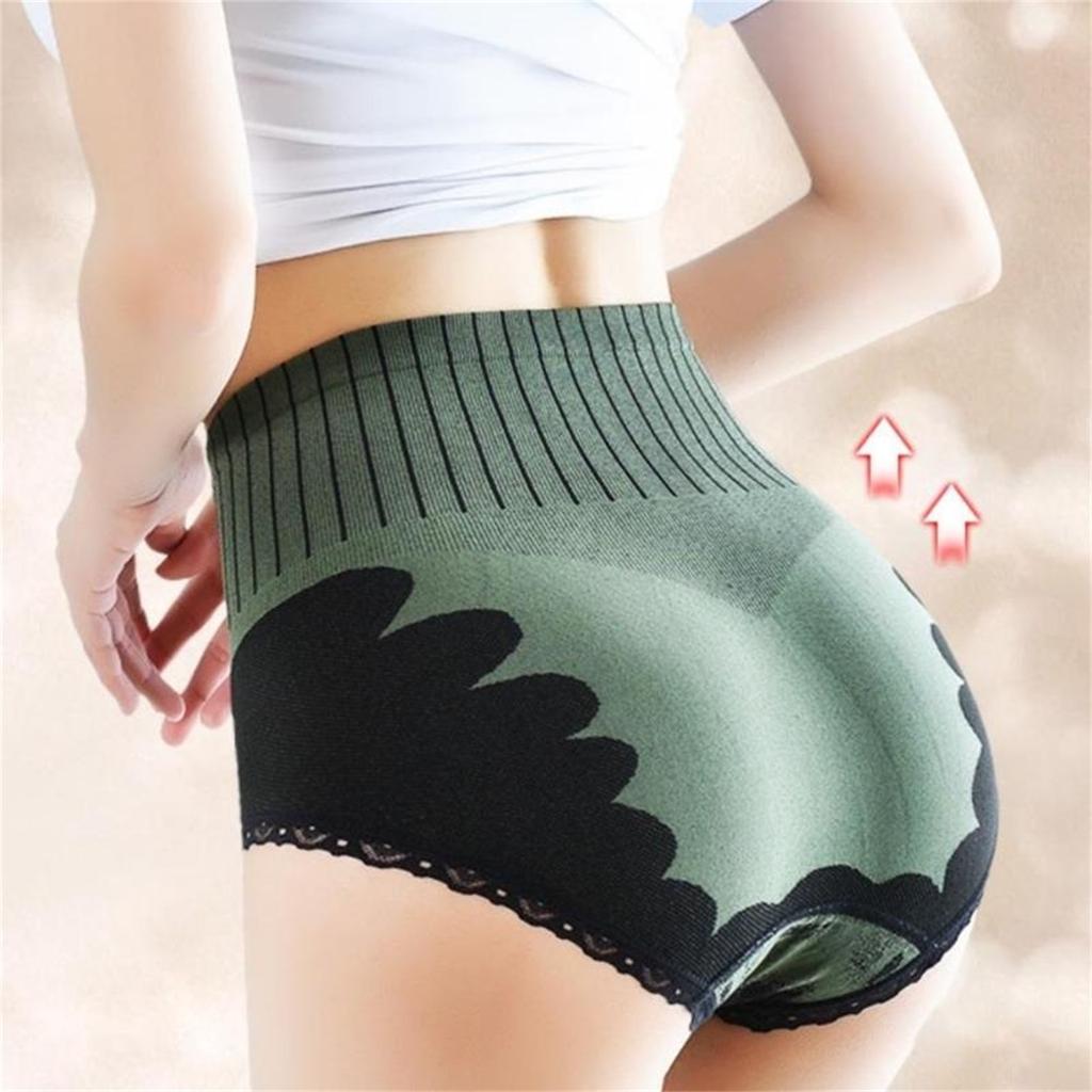 4 Pack Women's Tummy Control Cat Print Underwears