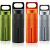 Aluminum Alloy Waterproof Pill Case Portable Sealed Medicine Bottle First Aid Outdoor Storage Container Single Piece Tank Box