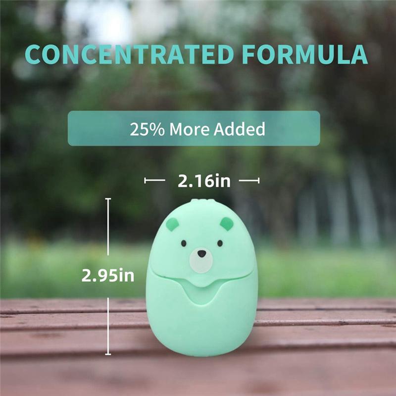 6 Boxes 300 Sheets Mini Portable Disposable Travel Paper Soap Sheets Foaming Hand Washing Bath Scented Hand Soap Easy To