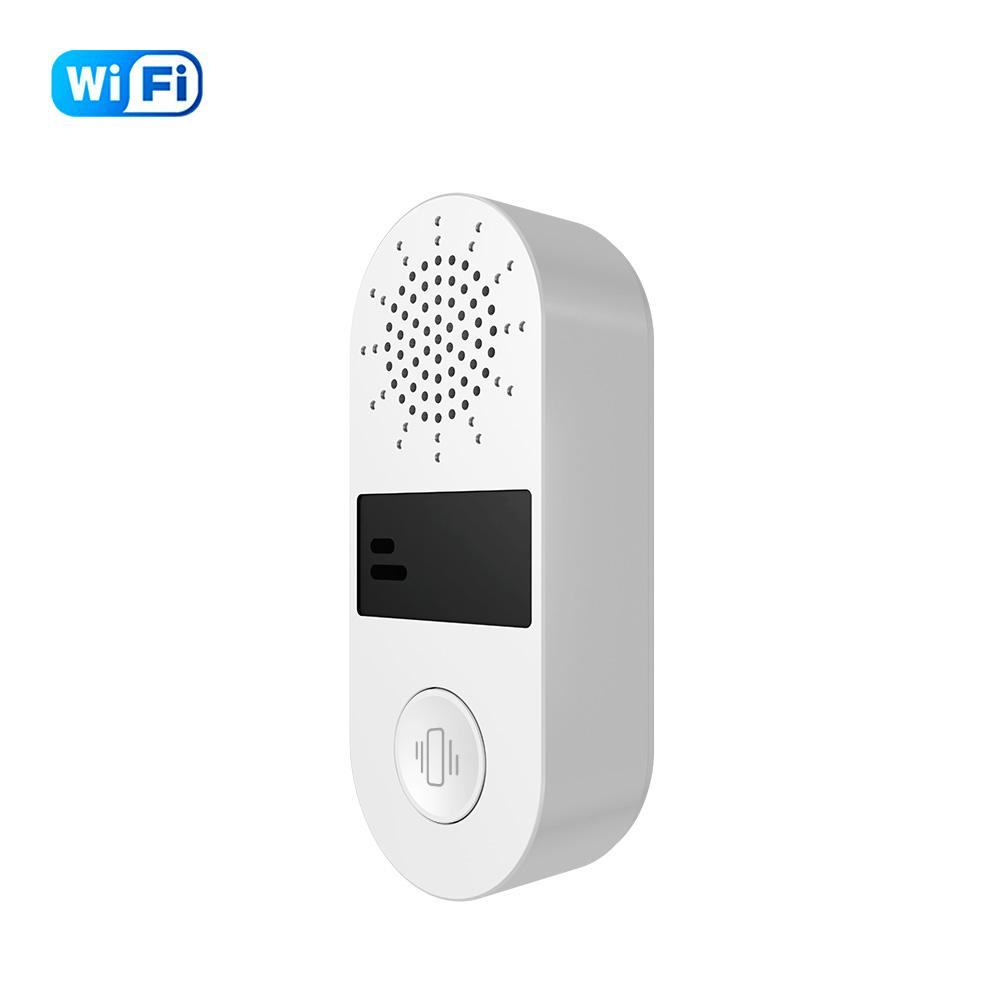 Newest Tuya WiFi Smart Vibration Sensor Home Security Protection Smartlife App Remote Control Sound and Light Alarm Notificatio 1Pce Wifi