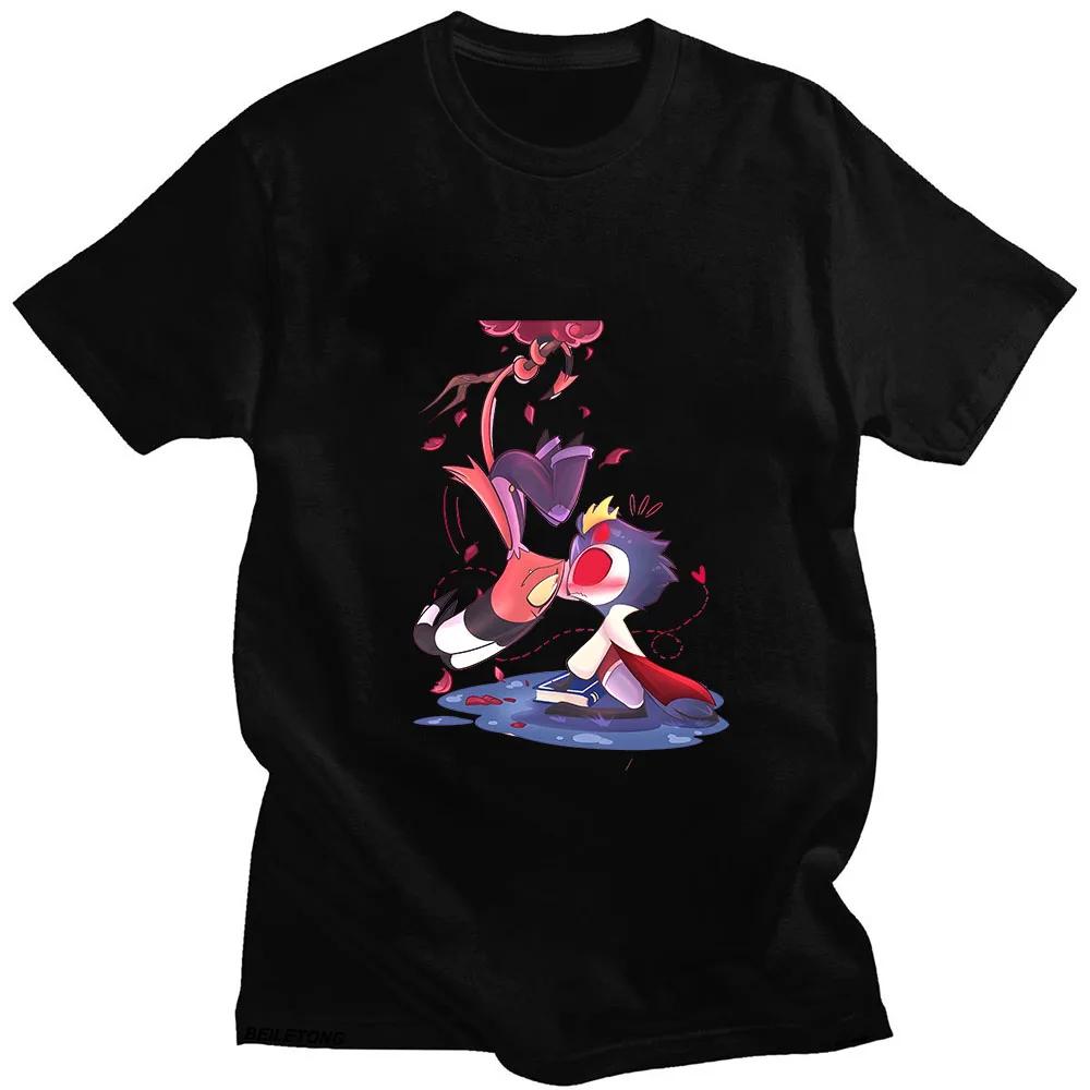 Anime-Print Helluva Boss T-Shirt Funko Pop Kawaii Kurzarm Hochwertiges Manga-T-Shirt Sudaderas Fashion Tops
