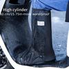 Regenstiefel Schuhüberzug Schwarz Wasserdicht mit Reflektor Hoher Schaft Transparent Schuhe Staubschutzhüllen für Motorrad Fahrrad Regenschutz Männer Frauen
