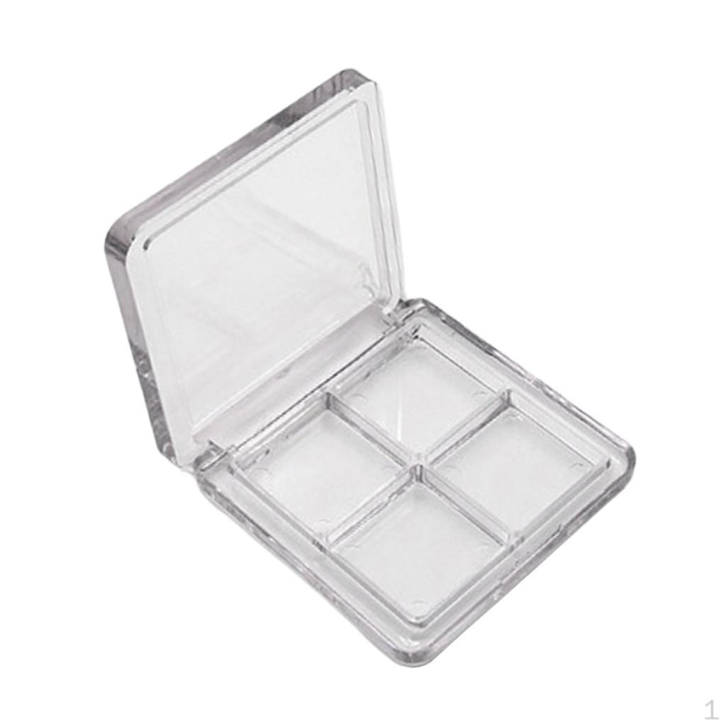 Clear Plastic Makeup Eyeshadow Case Blusher Pallet Tray Container