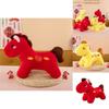 Traditional Red Foxtrot Horse Plush Toy For New Year Celebration And Gift Giving