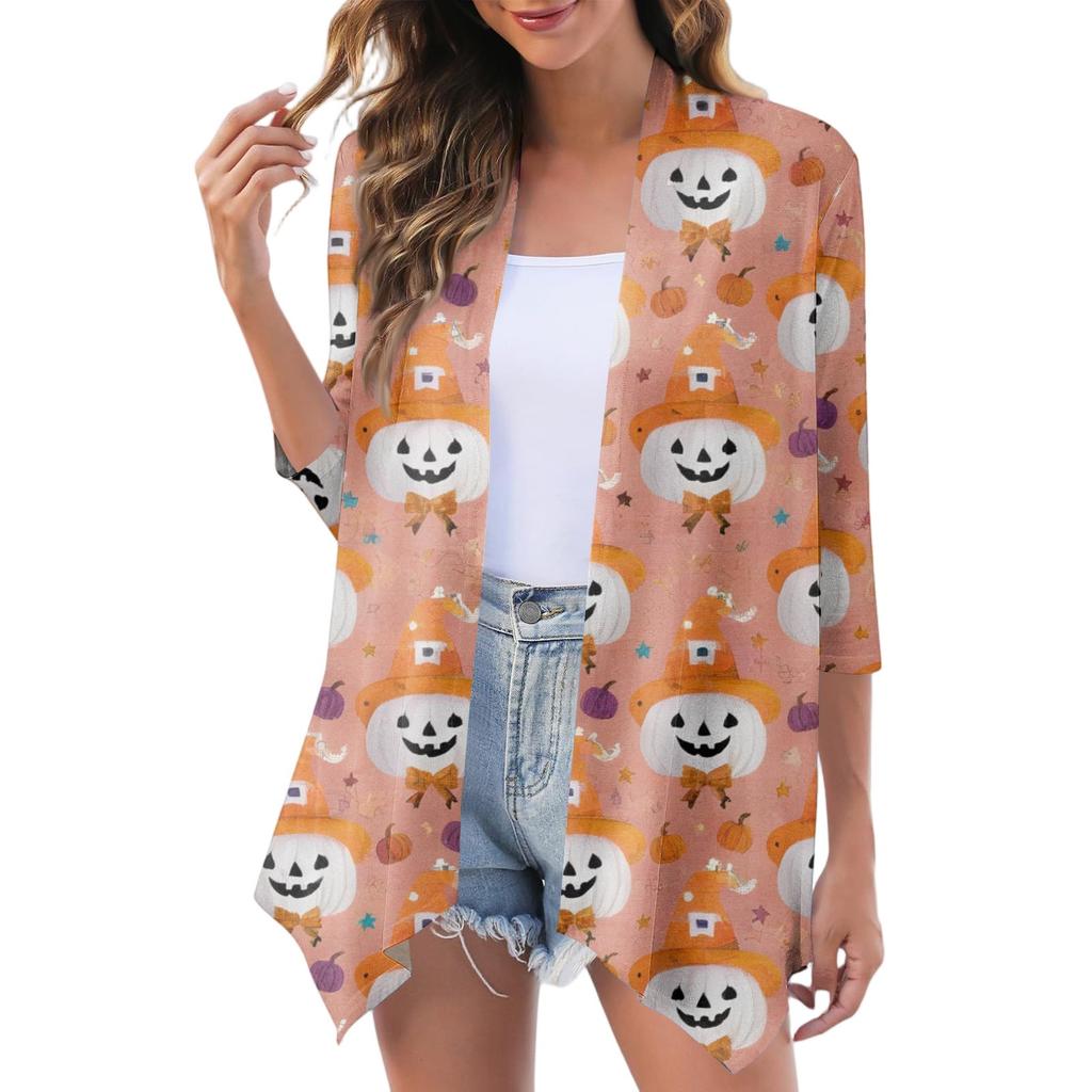 Women's Fashion Casual Cozy Halloween Cardigan Jacket