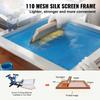 SucceBuy 6 PCs Screen Printing Kit 10x14 Inch Aluminum Silk Screen Printing Frames Silk Screen Printing Frame Tension Nylon Mesh